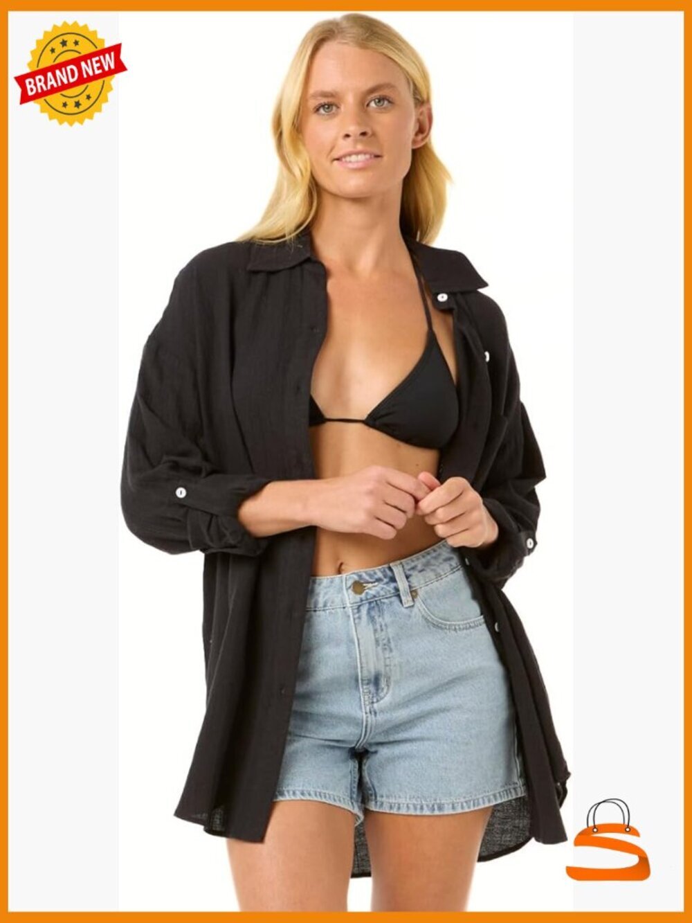 Linen Viscose Button Up Shirt - Lightweight Relaxed Fit